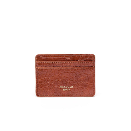 Porte-Cartes Croco Cognac 1