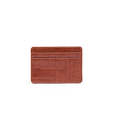 Porte-Cartes Croco Cognac 2
