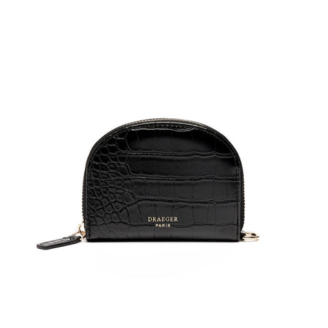 Porte-Monnaie Croco Noir 1