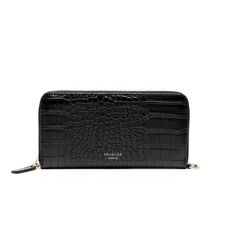 Grand Portefeuille Croco Noir 1