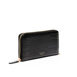 Grand Portefeuille Croco Noir 2