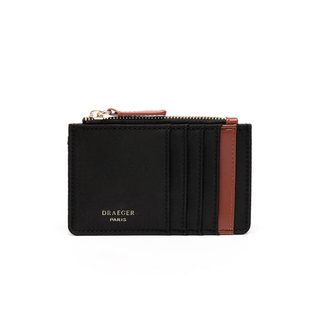 Porte-Cartes Toile Zippé Noir 1