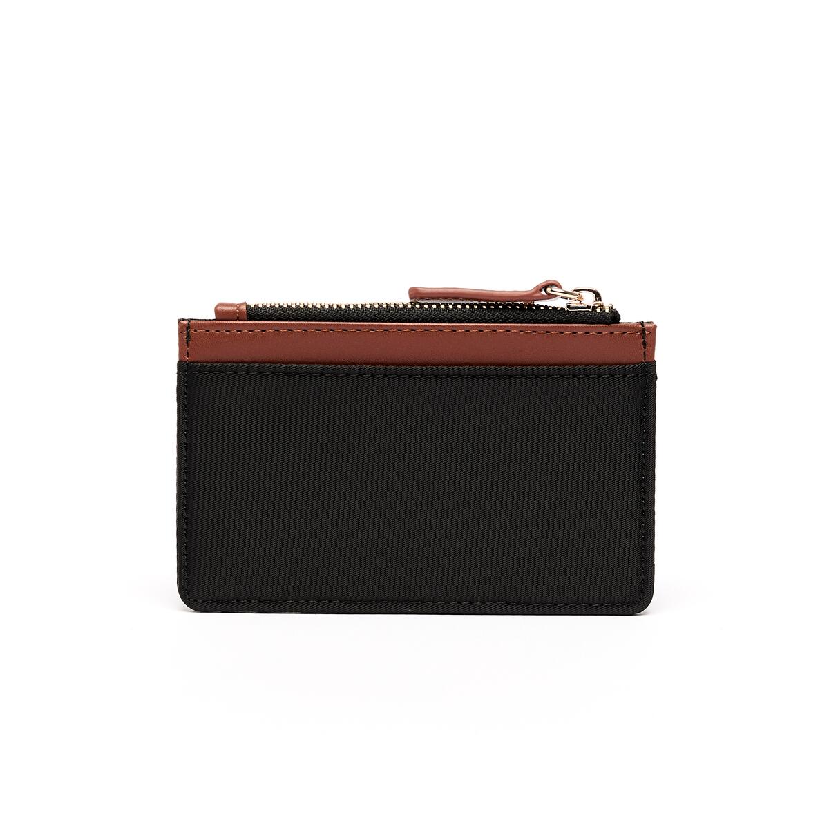 Porte-Cartes Toile Zippé Noir 2