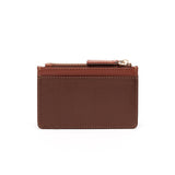 Porte-Cartes Toile Zippé Cognac 2
