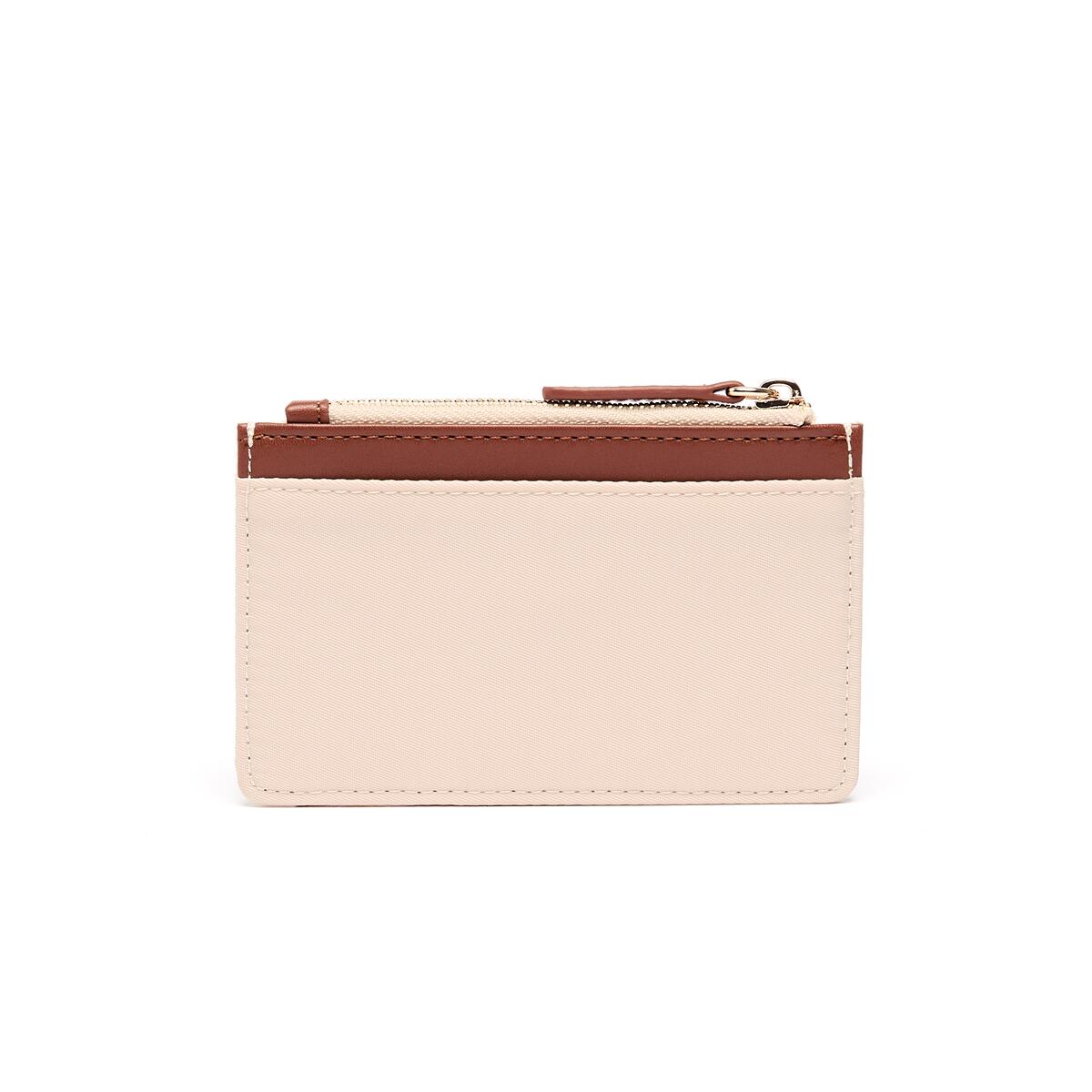Porte-Cartes Toile Zippé Ivoire 2