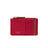 Porte-Cartes Toile Zippé Cerise 1
