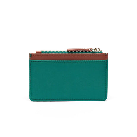 Porte-Cartes Toile Zippé Vert 2