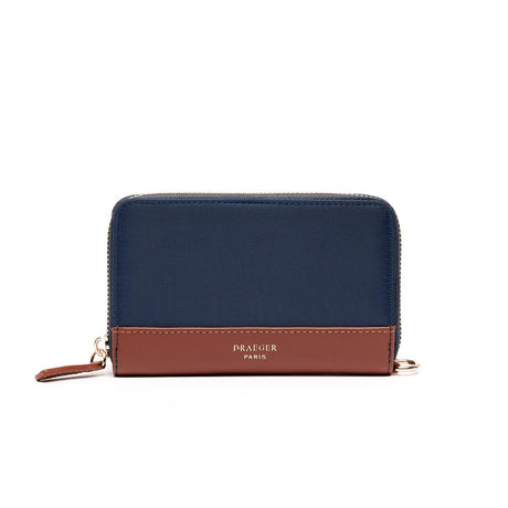 Moyen Portefeuille Toile Bleu 1