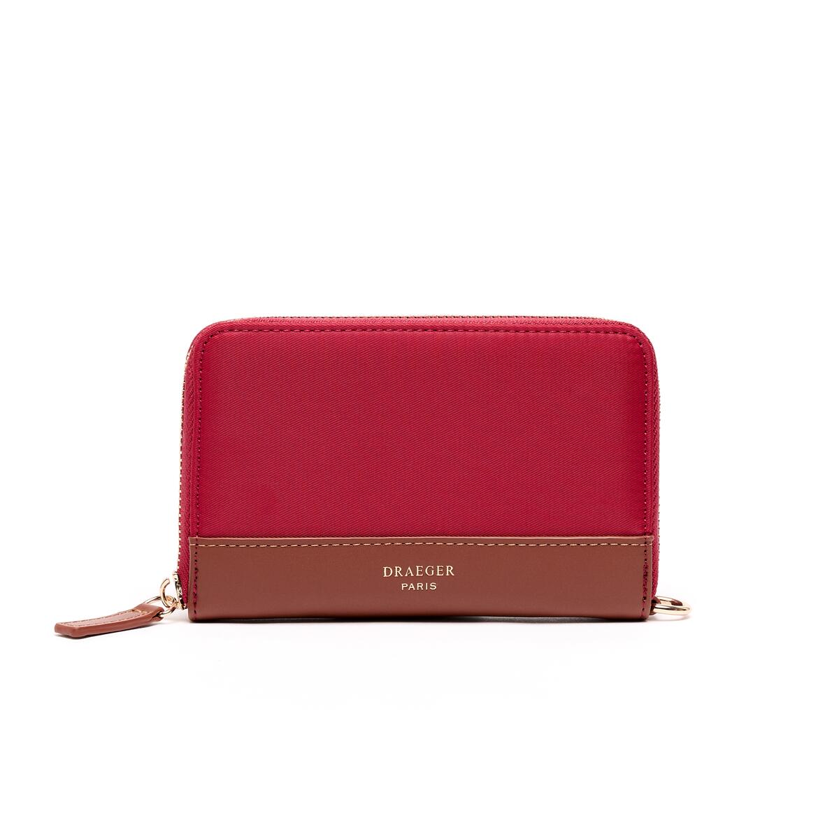 Moyen Portefeuille Toile Cerise 1