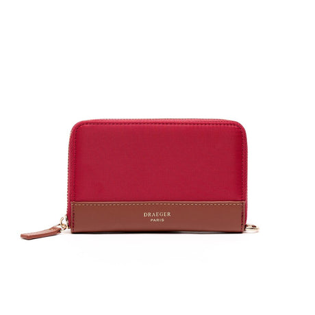 Moyen Portefeuille Toile Cerise 1