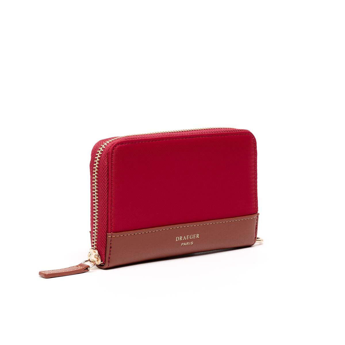 Moyen Portefeuille Toile Cerise 2