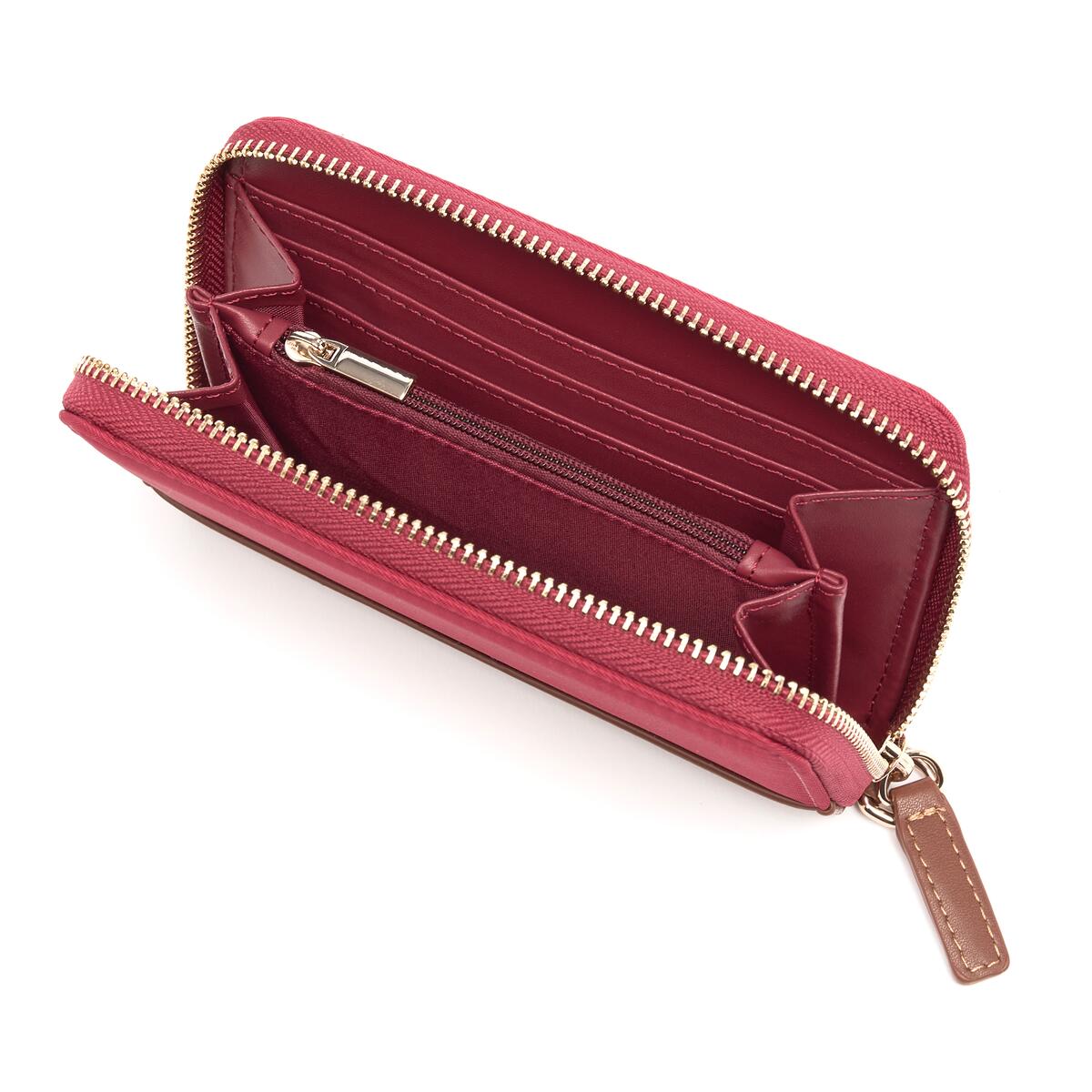 Moyen Portefeuille Toile Cerise 3