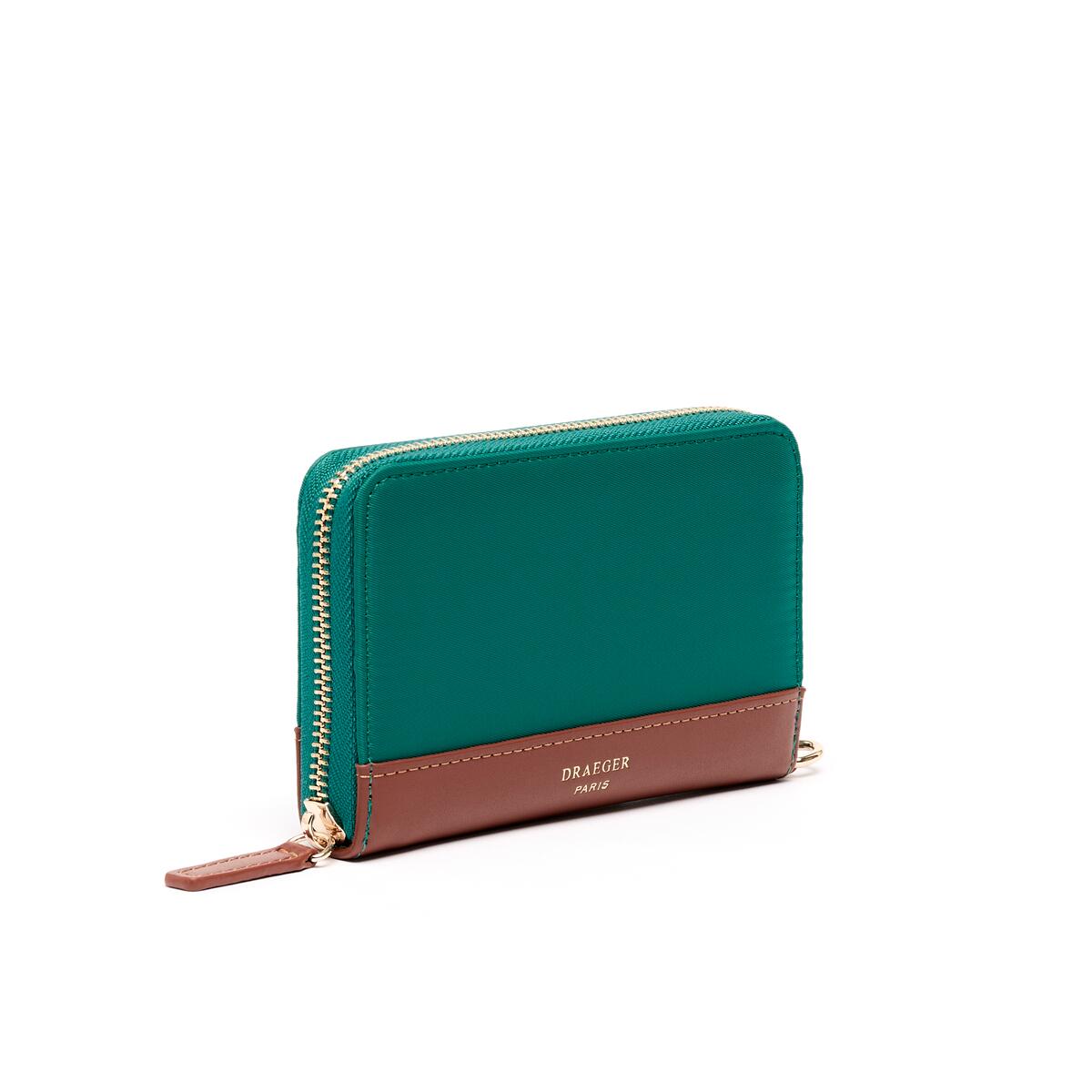 Moyen Portefeuille Toile Vert 2