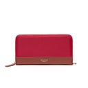 Grand Portefeuille Toile Cerise 1