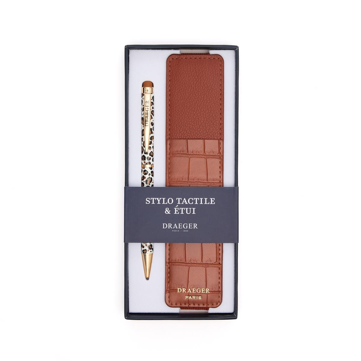 Stylo tactile et étui Léopard 1
