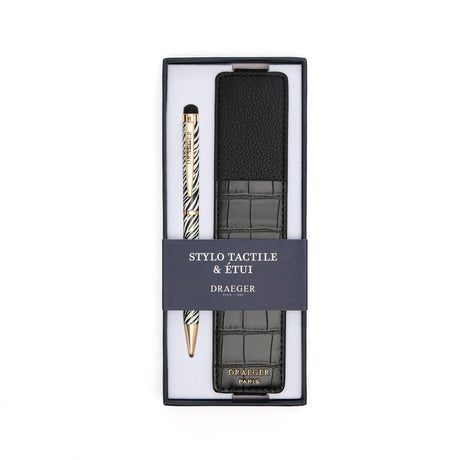 Stylo tactile et étui Zèbre 1