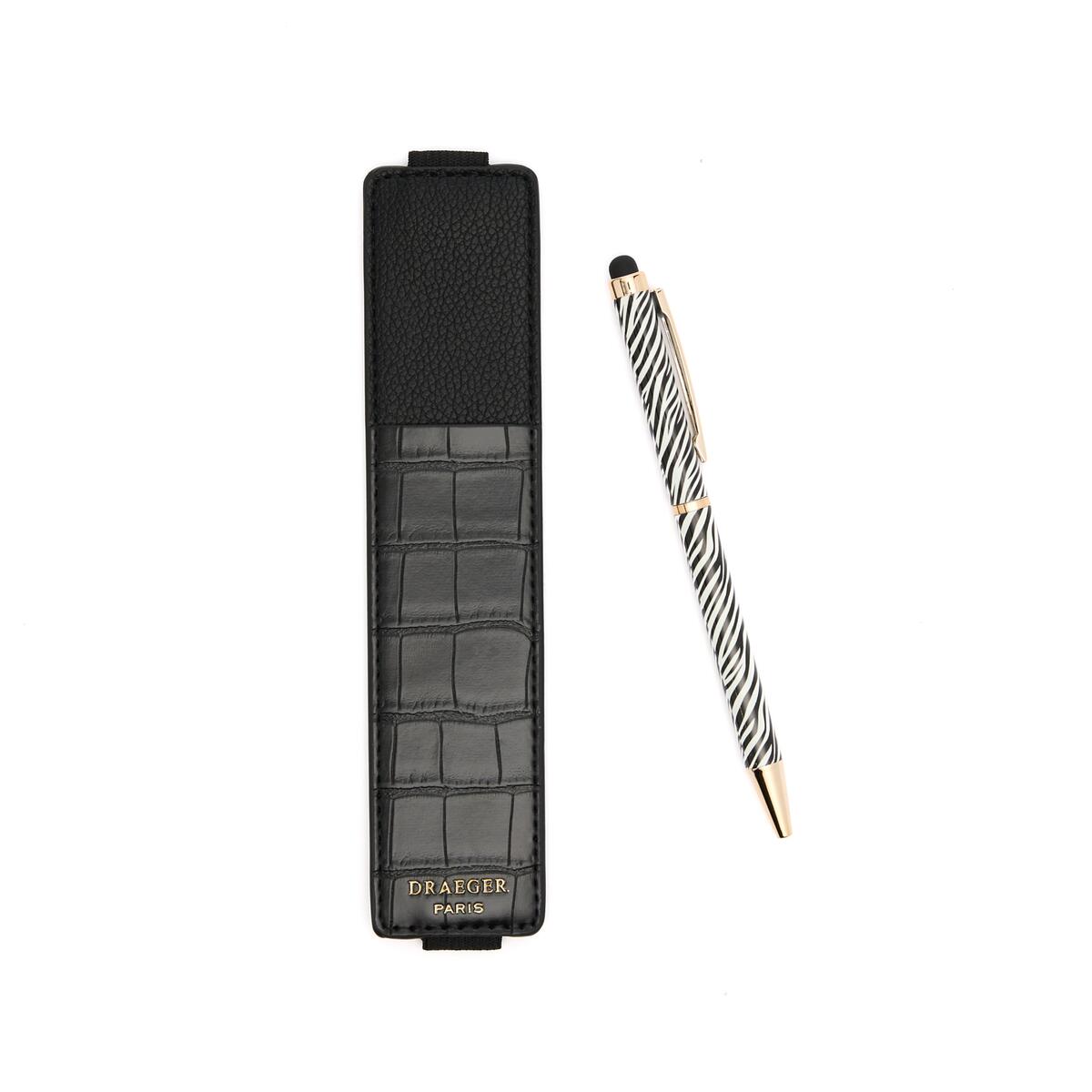 Stylo tactile et étui Zèbre 2