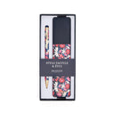 Stylo tactile et étui Fleurs 1