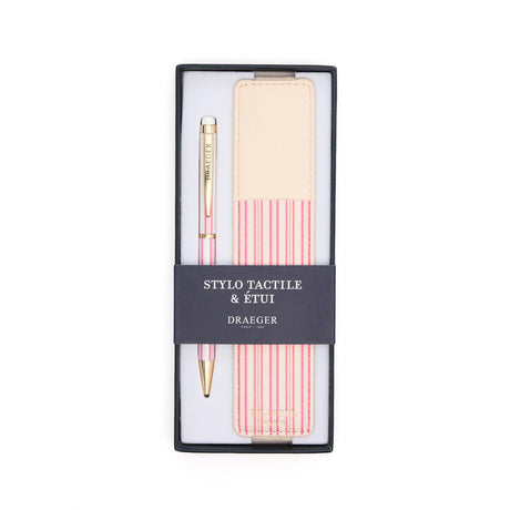 Stylo tactile et étui Rayures 1