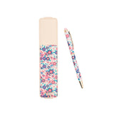 Stylo tactile et étui Fleurs rouge 2