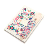 Stylo tactile et étui Fleurs rouge 3