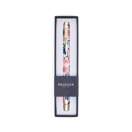 Stylo Rechargeable à Motifs Marguerites ivoire 1