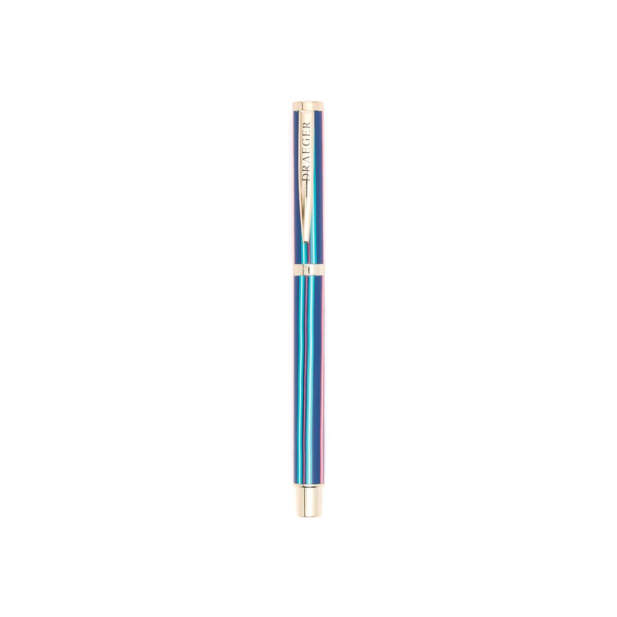 Stylo Rechargeable à Motifs Rayures bleu 2