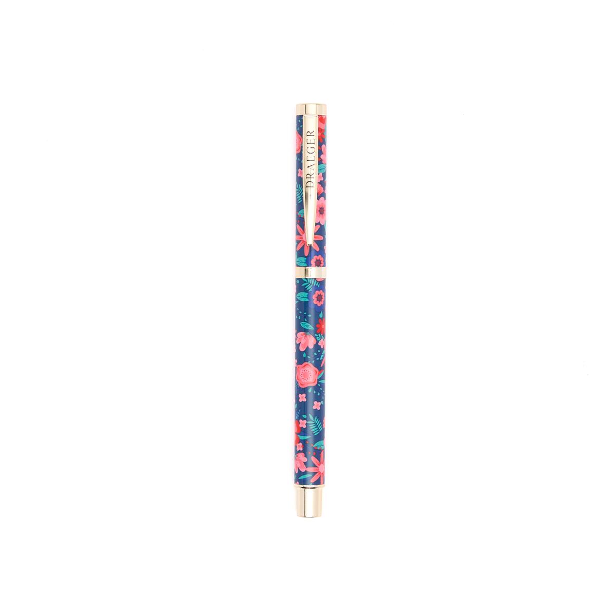 Stylo Rechargeable à Motifs Fleurs bleu 2
