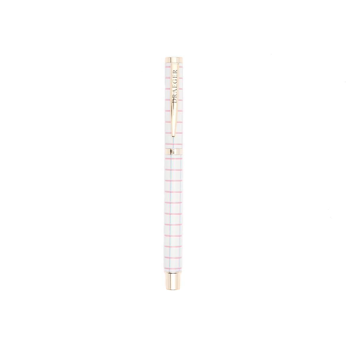 Stylo Rechargeable à Motifs Carreaux rose 2
