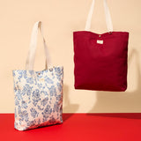 Tote Bag Coton Jouy bleu 5