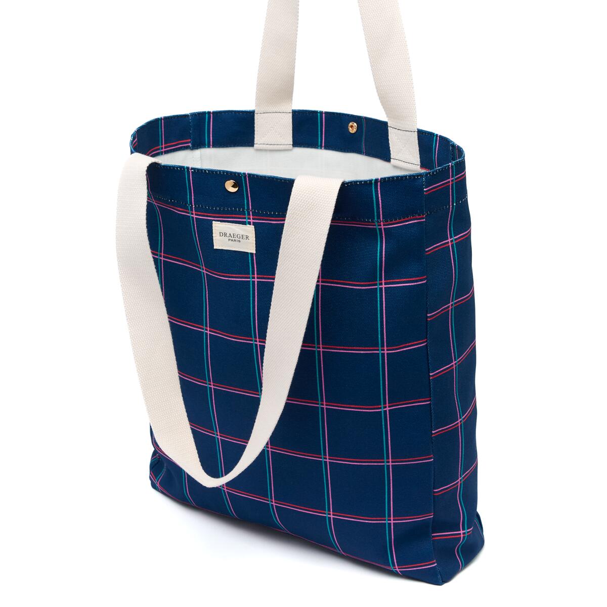 Tote Bag Coton Carreaux 2