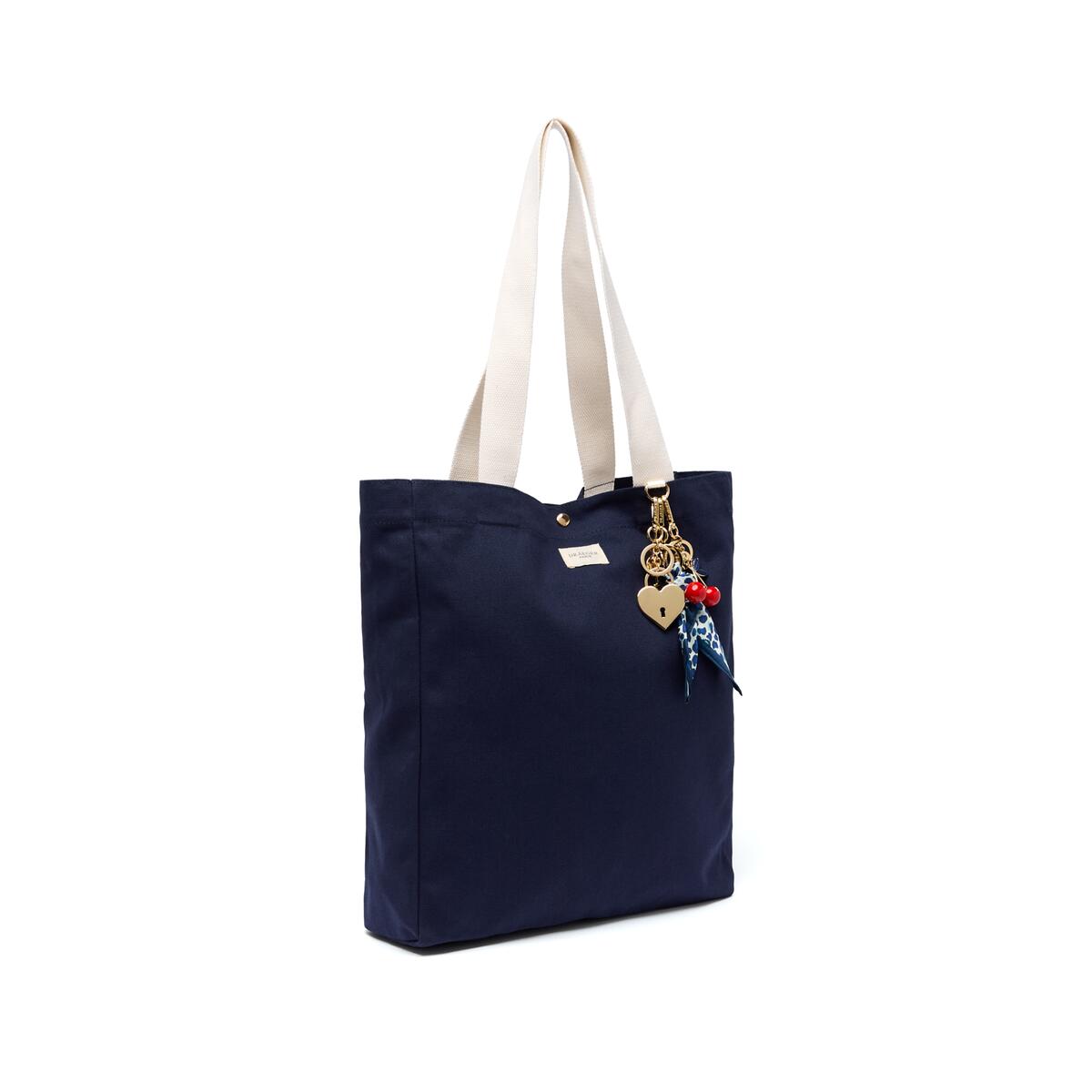 Tote Bag Coton Bleu marine 3