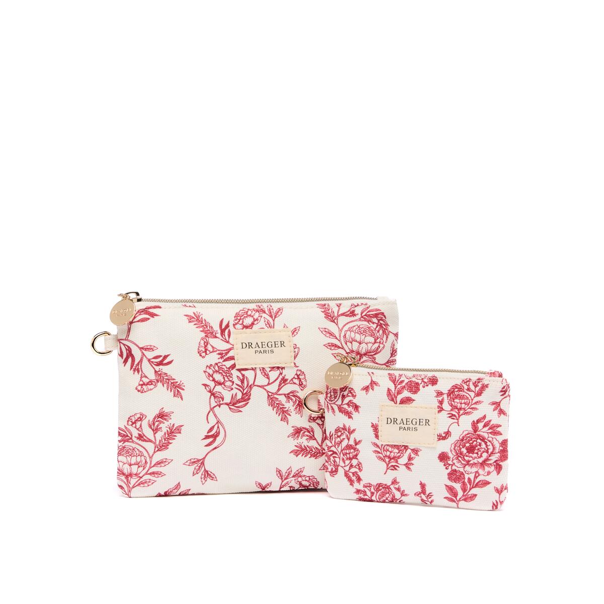 Pochette à motif Jouy rose 2