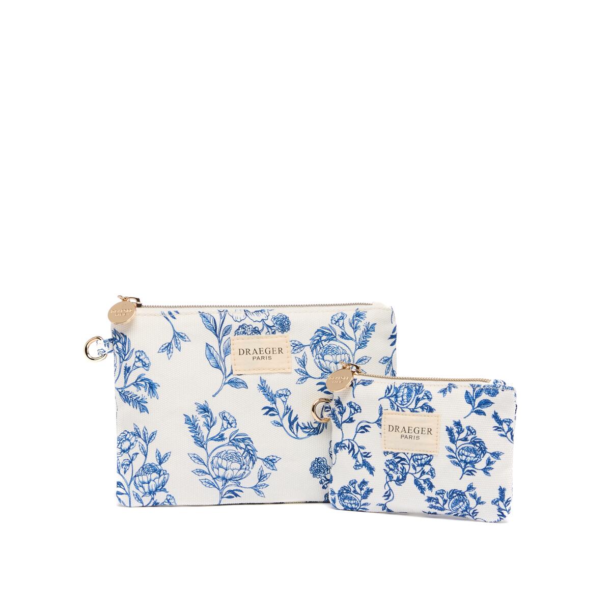 Pochette à motif Jouy bleu 2