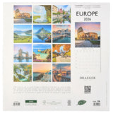 Grand calendrier mural 2026 Europe 2