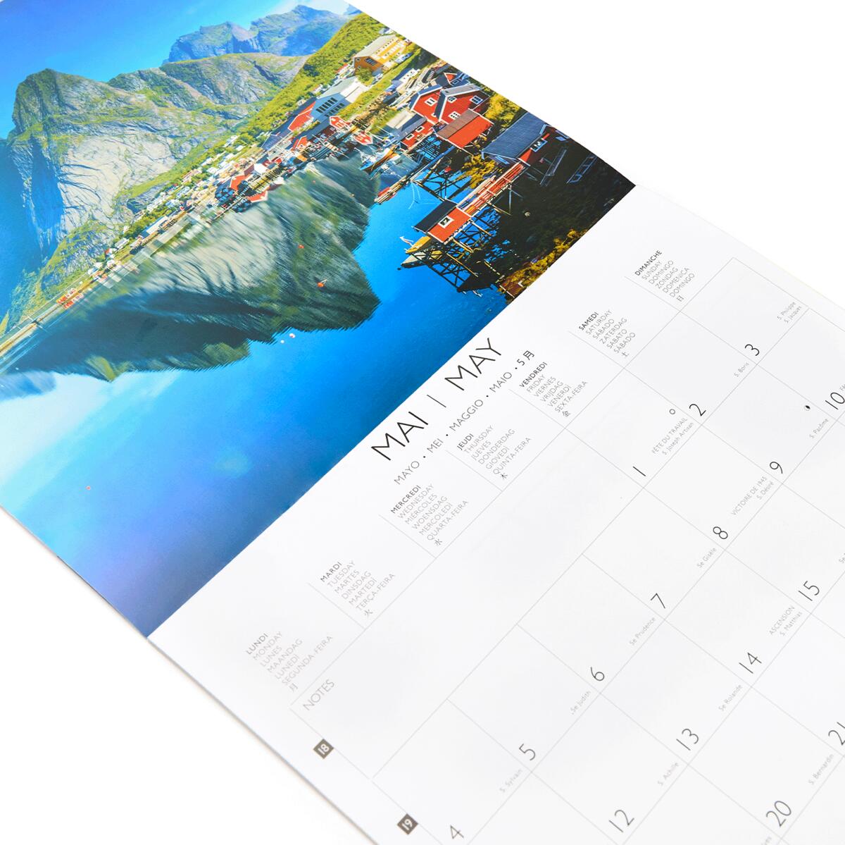 Grand calendrier mural 2026 Europe 4