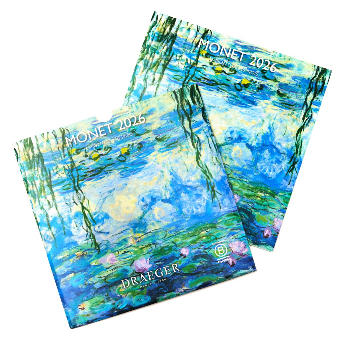 Grand calendrier mural 2026 Monet 3