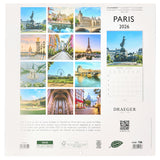 Grand calendrier mural 2026 Paris 2