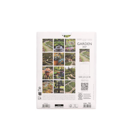 Petit calendrier mensuel 2027 Jardins 2