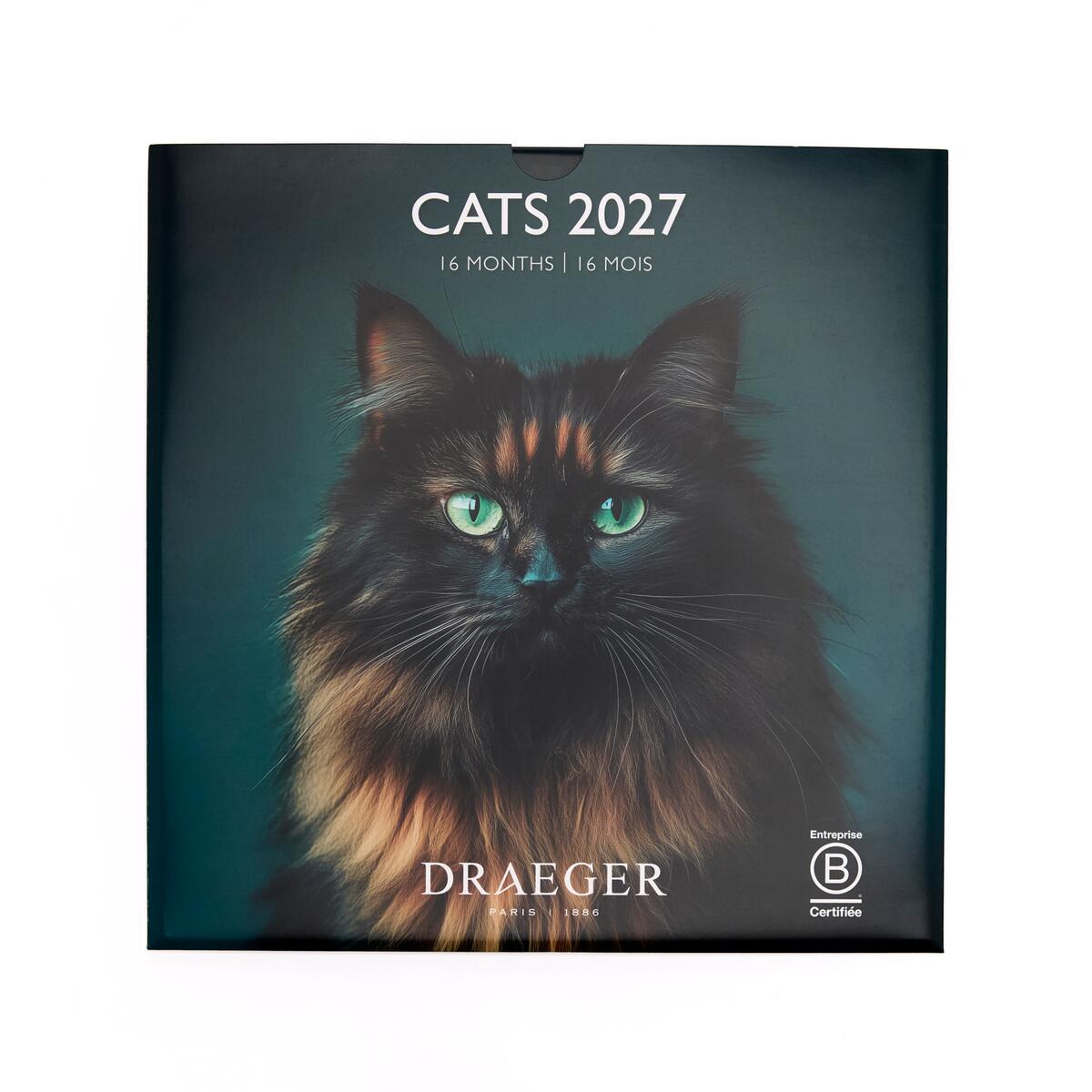 Grand calendrier mensuel 2027 Chats 1