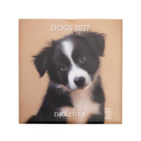 Grand calendrier mensuel 2027 Chiens 1