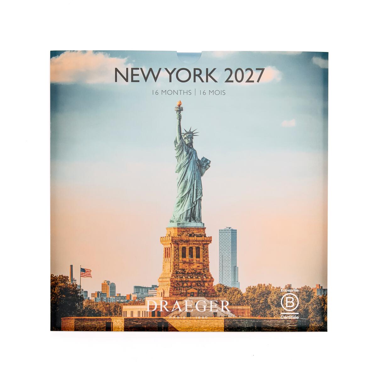 Grand calendrier mensuel 2027 New York 1