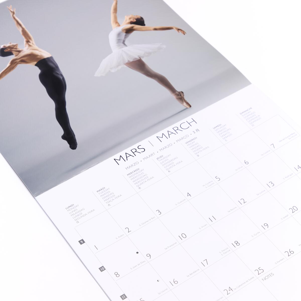 Grand calendrier mensuel 2027 Danse 3