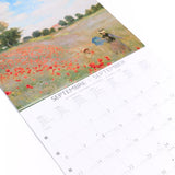 Grand calendrier mensuel 2027 Monet 3