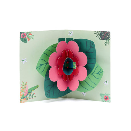 Tarjeta Musical “Un Cumpleaños Muy Feliz” con flores