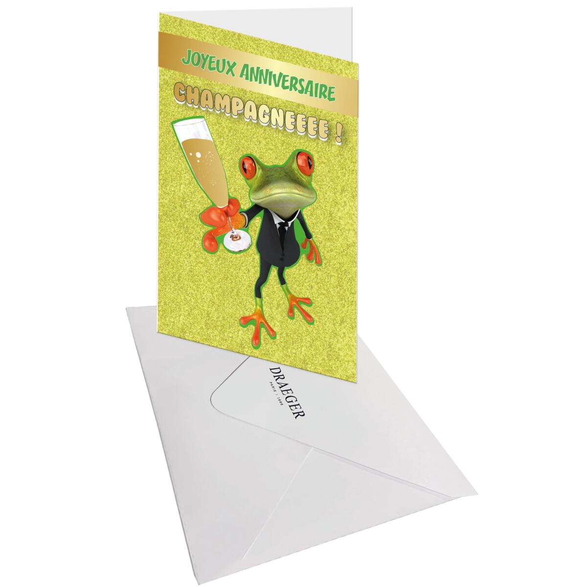 Carte anniversaire humour Grenouille 3