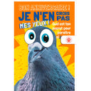 Carte anniversaire humour Pigeon 1