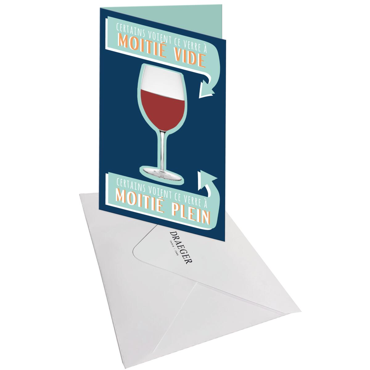 Carte anniversaire humour Verre de vin 3