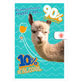 Carte anniversaire humour Lama alcool 1
