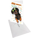 Carte anniversaire humour Chien relax 3